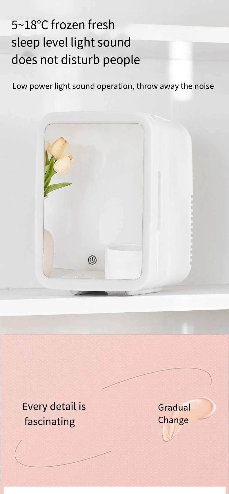 Car refrigerator facial cosmetics mini refrigerator home.