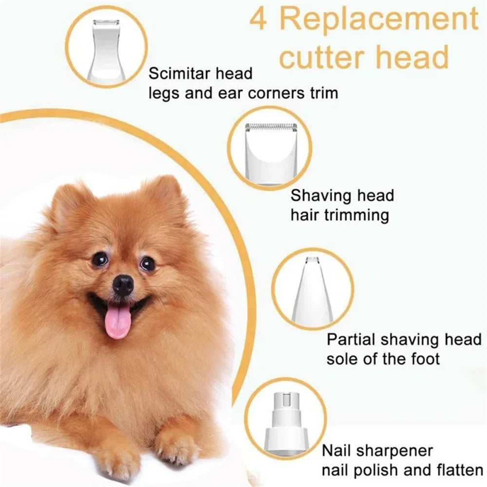 4 IN 1 Electric Pet Trimmer, Rechargeable Pet.