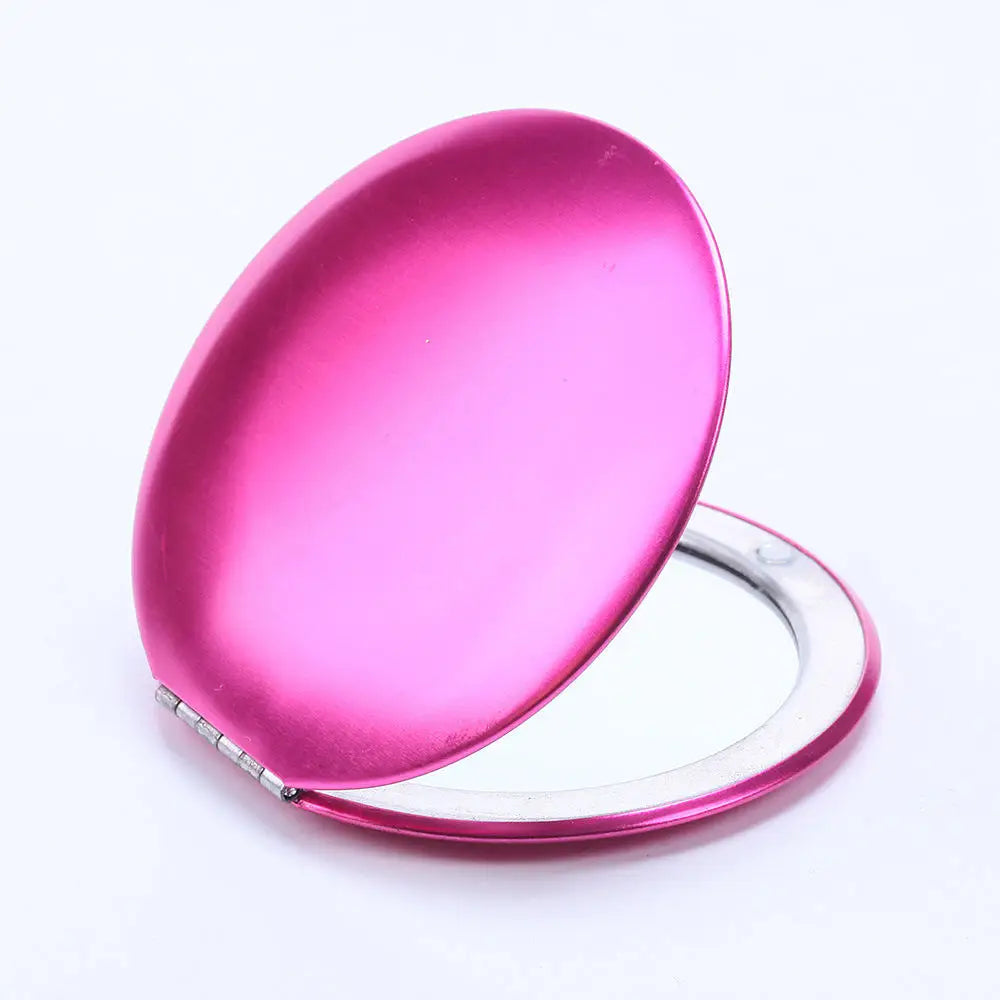 Mini Compact Makeup Mirror Hand Gold Pink Travel Small Pocket Round Foldable Portable Magnifying Vanity Mirrors Make Up Tools