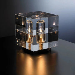 LED Light Luxury Crystal Desk Lamp