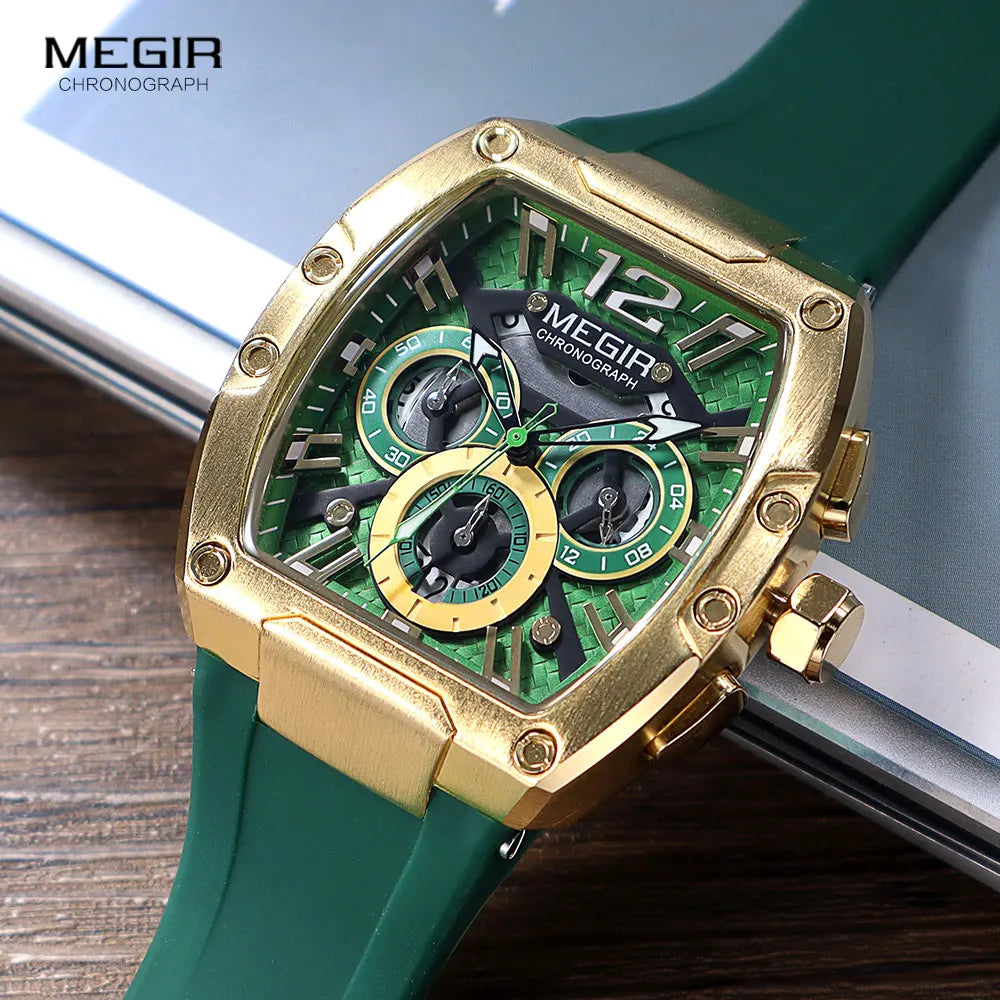 MEGIR Fashion Sport Quartz Watch for Men Waterproof.