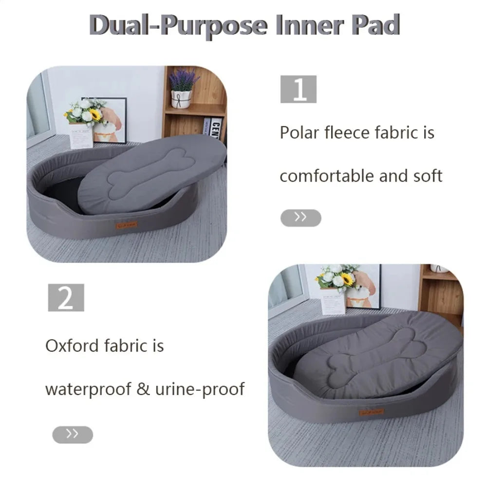 Extra Large Dog Bed Big Bed for Pet Sleeping Bes Large Dogs Pet Items Pet Medium Waterproof Cushion Mat Kennel Dog Cushions