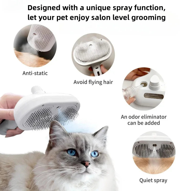 Pet Spray Grooming Comb Remove Floating Hair Fluffs Hair Water Steam Styling for Dogs Cats accessories