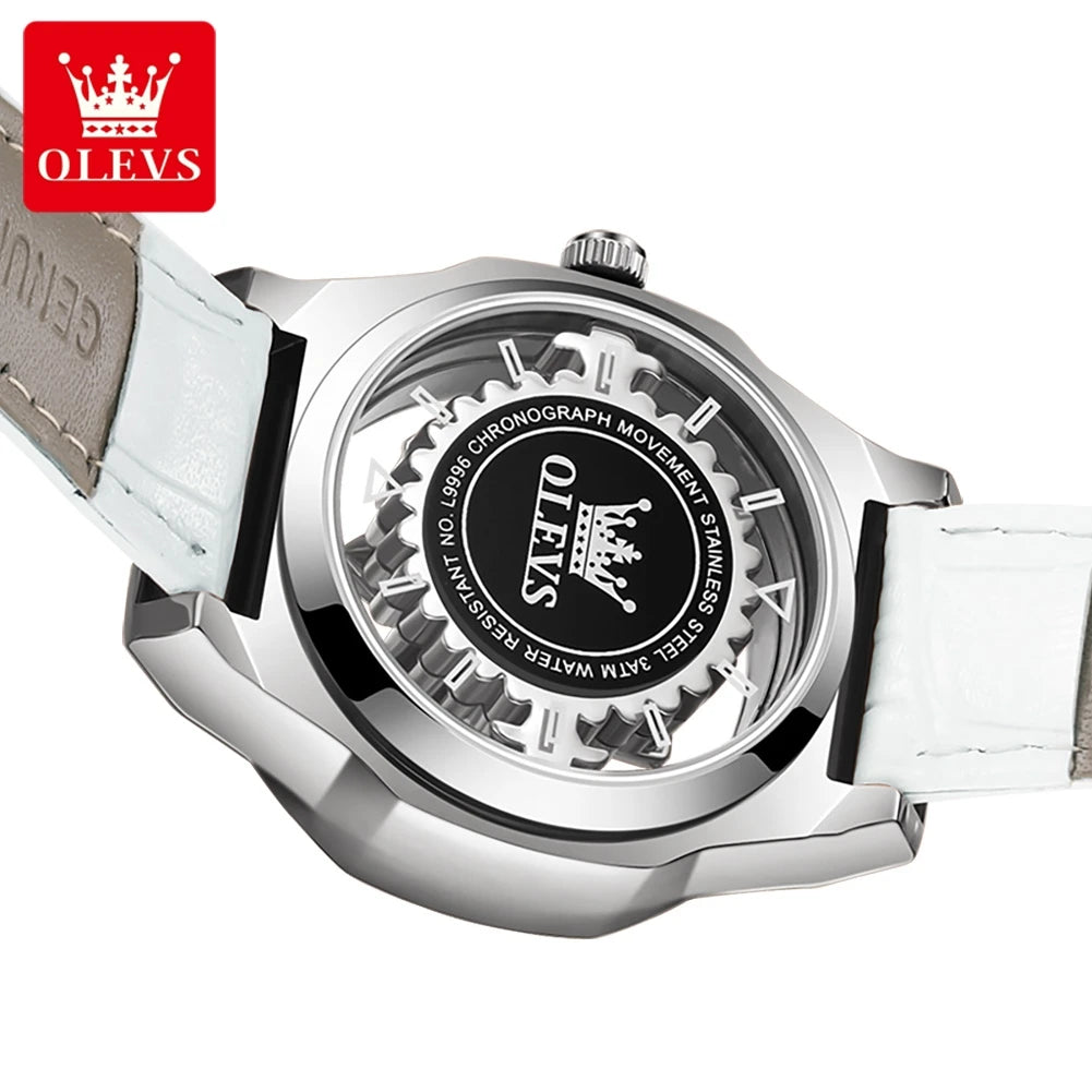 OLEVS Brand Luxury Diamond Quartz Watch for Women.