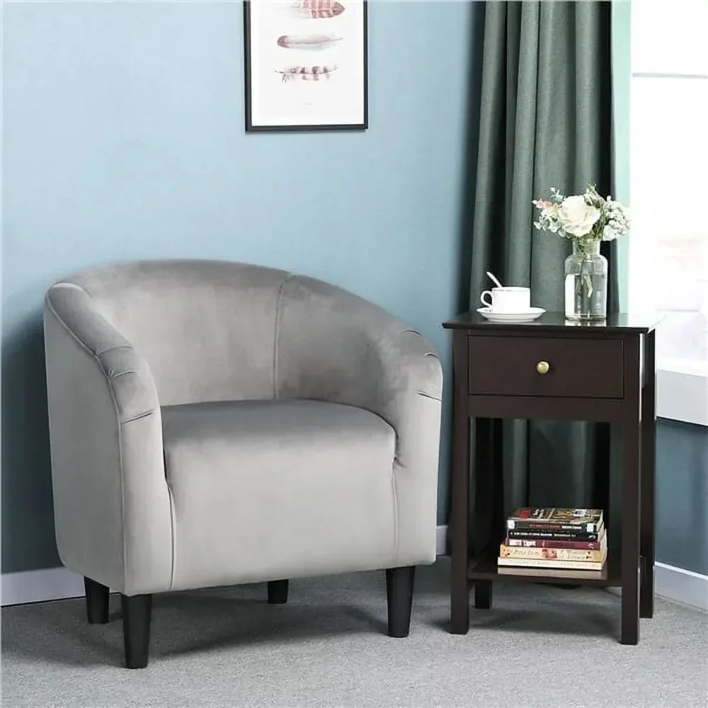 Chair Sofa, Upholstered Velvet Club Accent Chair for Living Room, Morrocco Furniture Sofa