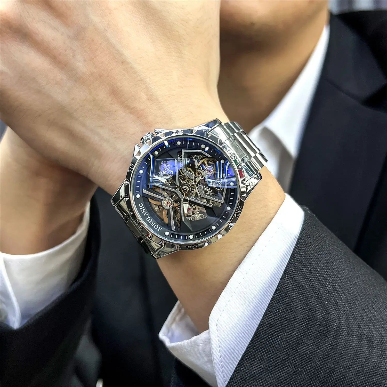 Men New Mechanical Watch Luxury Sport.