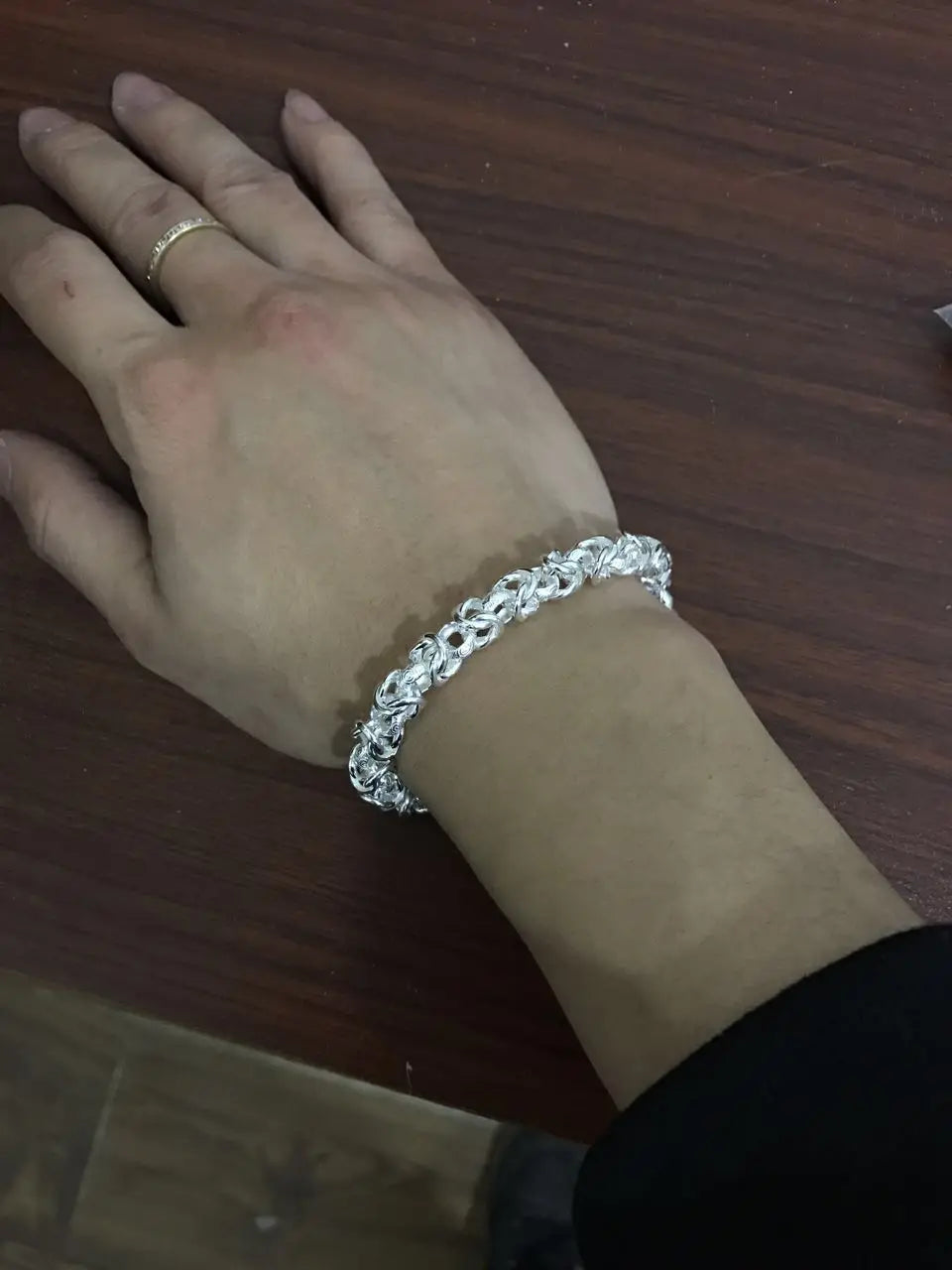 Pure Silver Bracelets Women Men Personality