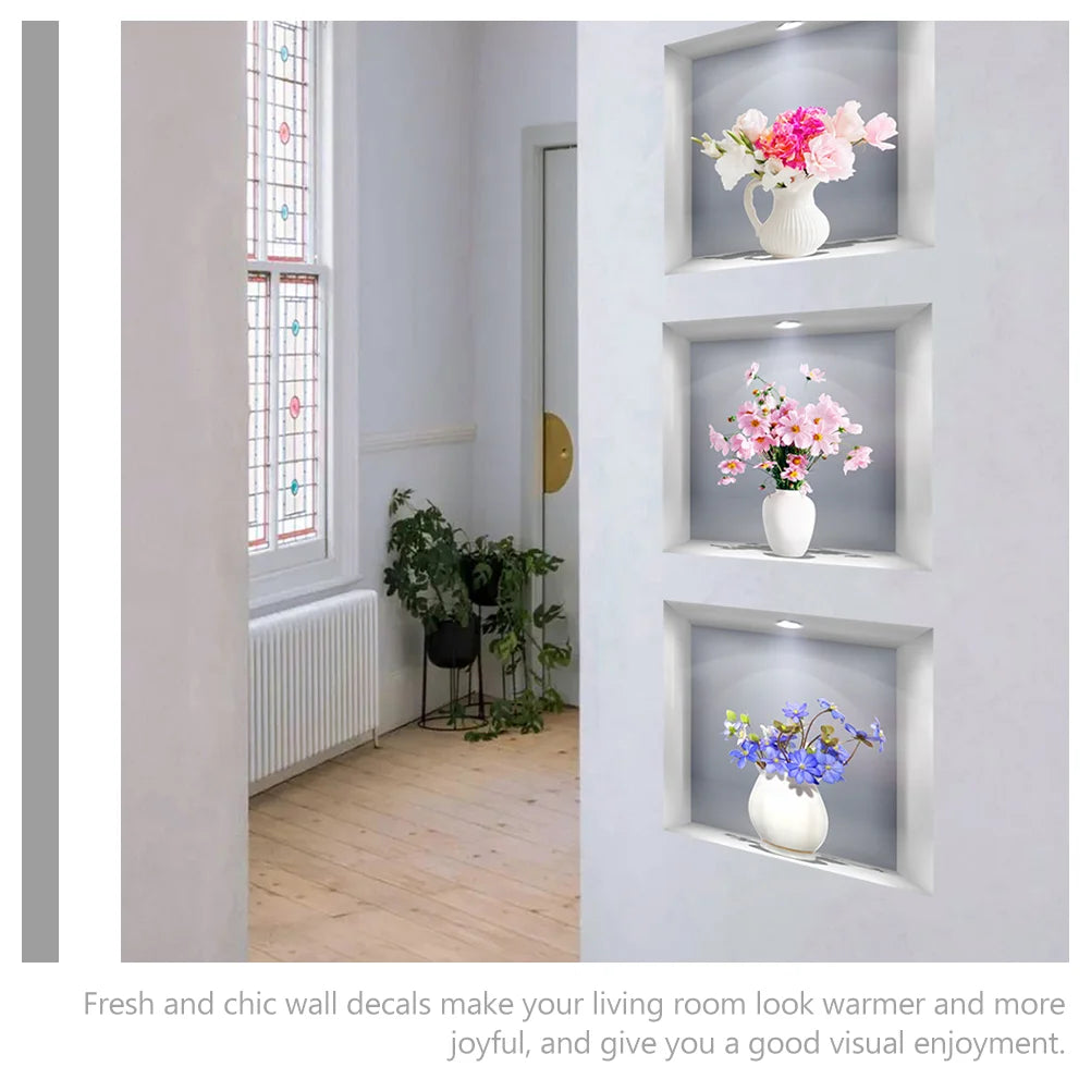 Dimensional Simulation Window Flower Wall Stickers!