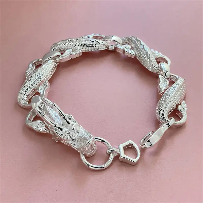 New Arrival 925 Sterling Silver Dragon Bracelet