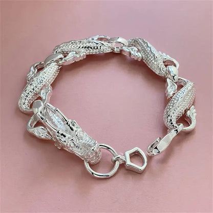 New Arrival 925 Sterling Silver Dragon Bracelet