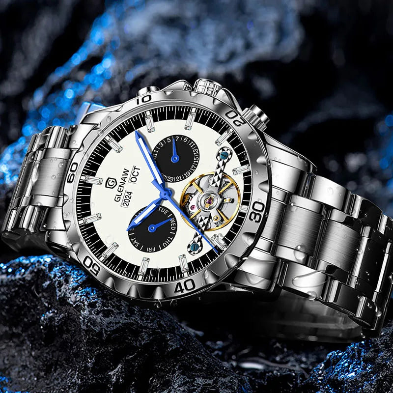 Automatic Watches Waterproof Stainless steel Luminous.