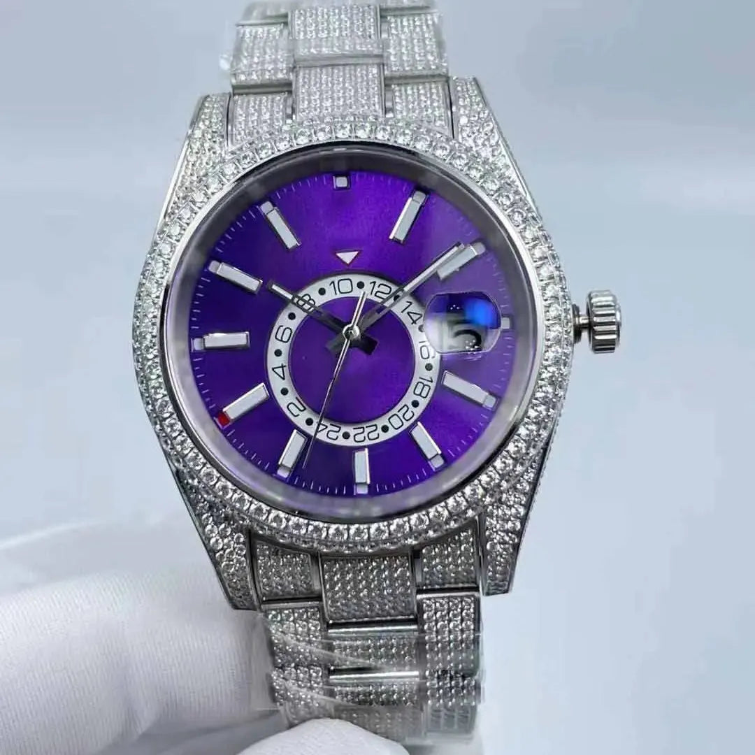 "Best Watches for Men's - Full Diamond, Waterproof.