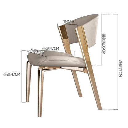 Modern Nordic Dining Chair Modern Luxury Lounge Living Room.