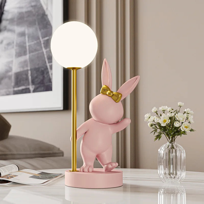 designer Table Lamp Luxury Birthday Gift bunny lamp.