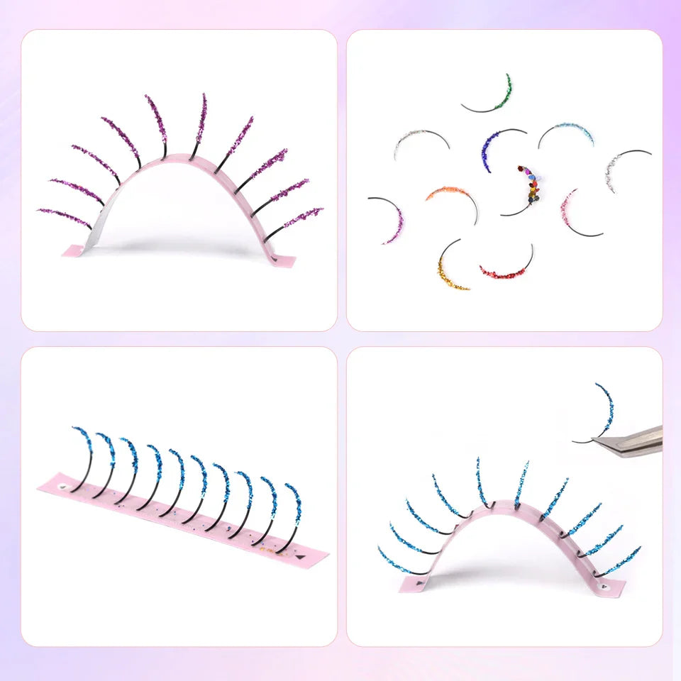 New Fashion Glitter Wispy Spike Eyelashes Extensions Party