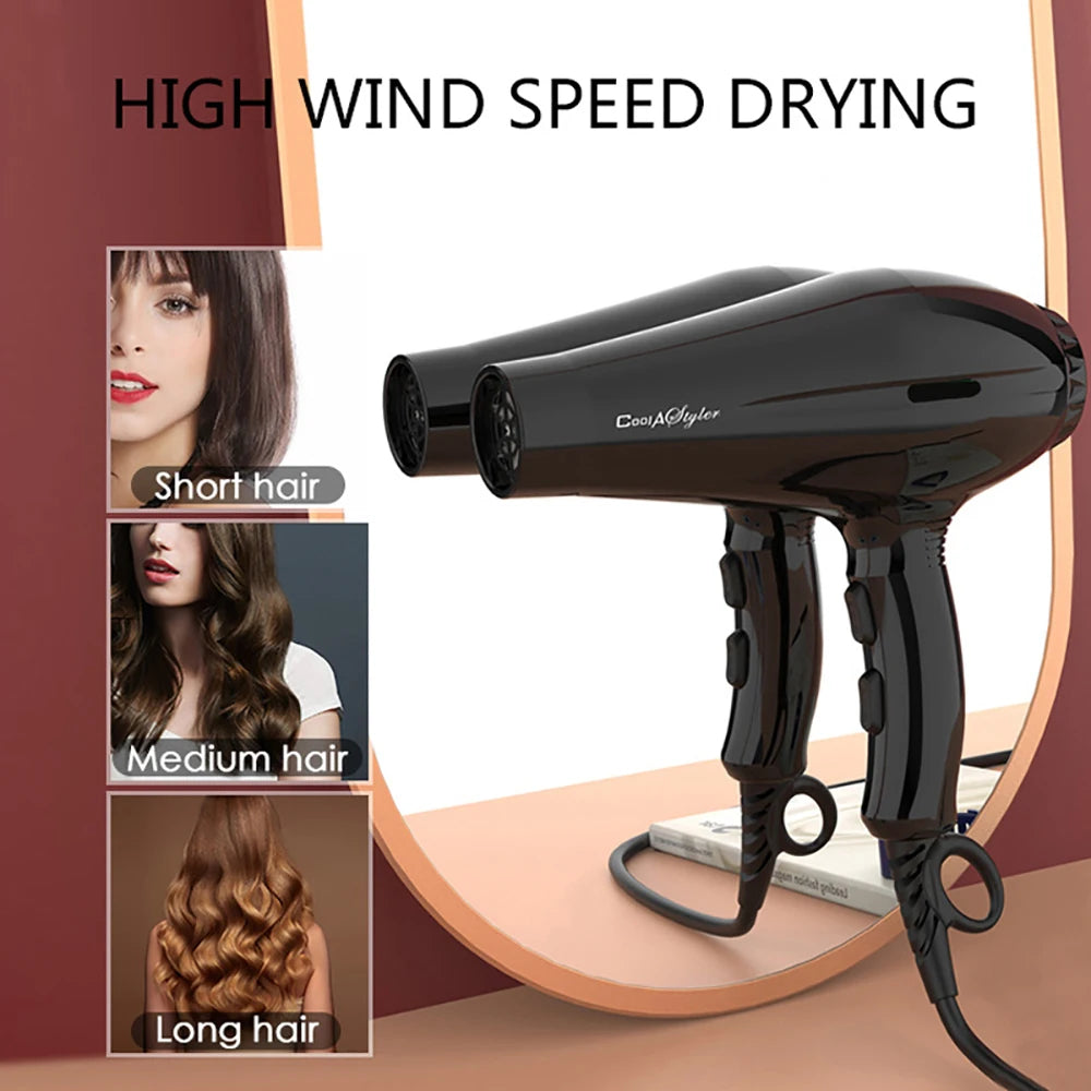 Professional Hair Dryer 1800W Blow Drier Air Blower Hair Styling Appliances Straightener and Curlers Hair Care 220V 110V