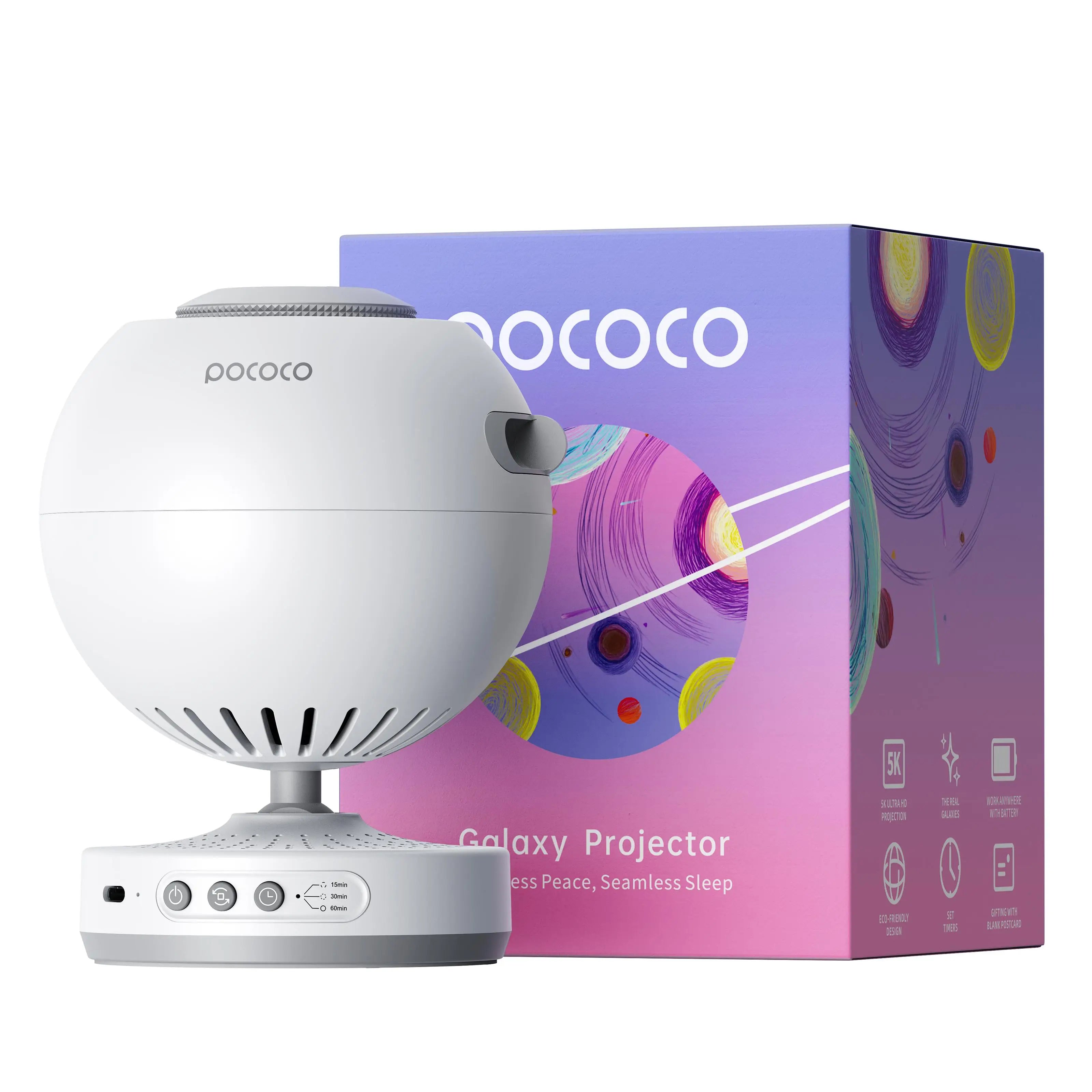 POCOCO Galaxy Projector Galaxy Light Projector Star Projector Night Light Lamp with High-Definition Soft Light for Children&