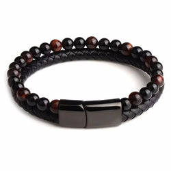 Natural Tiger Eye Stone Bead Bracelet