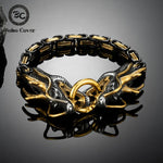 Men's Dragon Bracelets Mix Gold Color