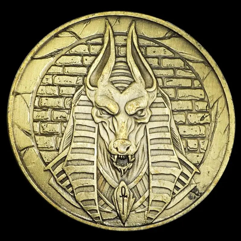 **Ancient Egypt Protector Anubis Souvenir Coin**