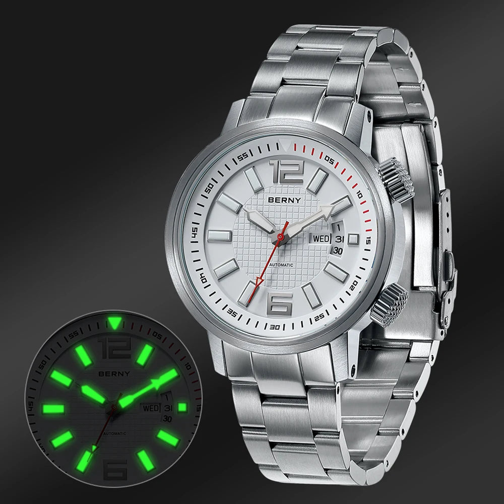 BERNY Automatic Diving Watch for Men.