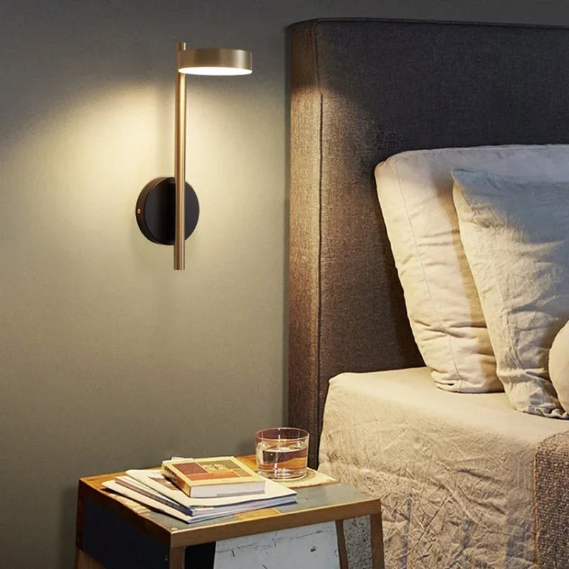 Modern Simple Wall Lamp: Light Luxury Creative LED Bedroom Bedside Decoration Lighting.