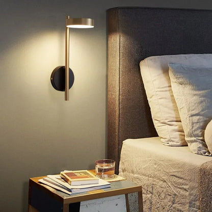 Modern Simple Wall Lamp: Light Luxury Creative LED Bedroom Bedside Decoration Lighting.