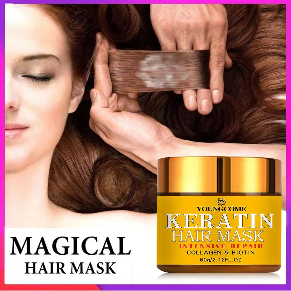 Hair Repairs Hair Mask Biotin Collagen Keratin Treatment Hairs Conditioner Hair Essential Oil Nourishing for Dry Damaged