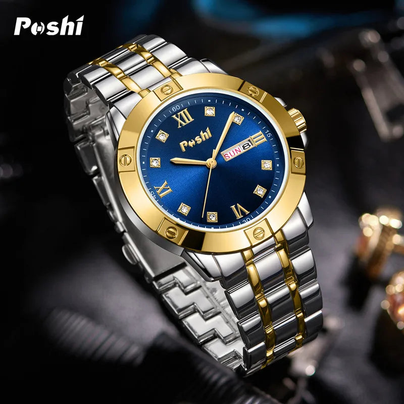 POSHI Couple Watches For Lovers Top Brand