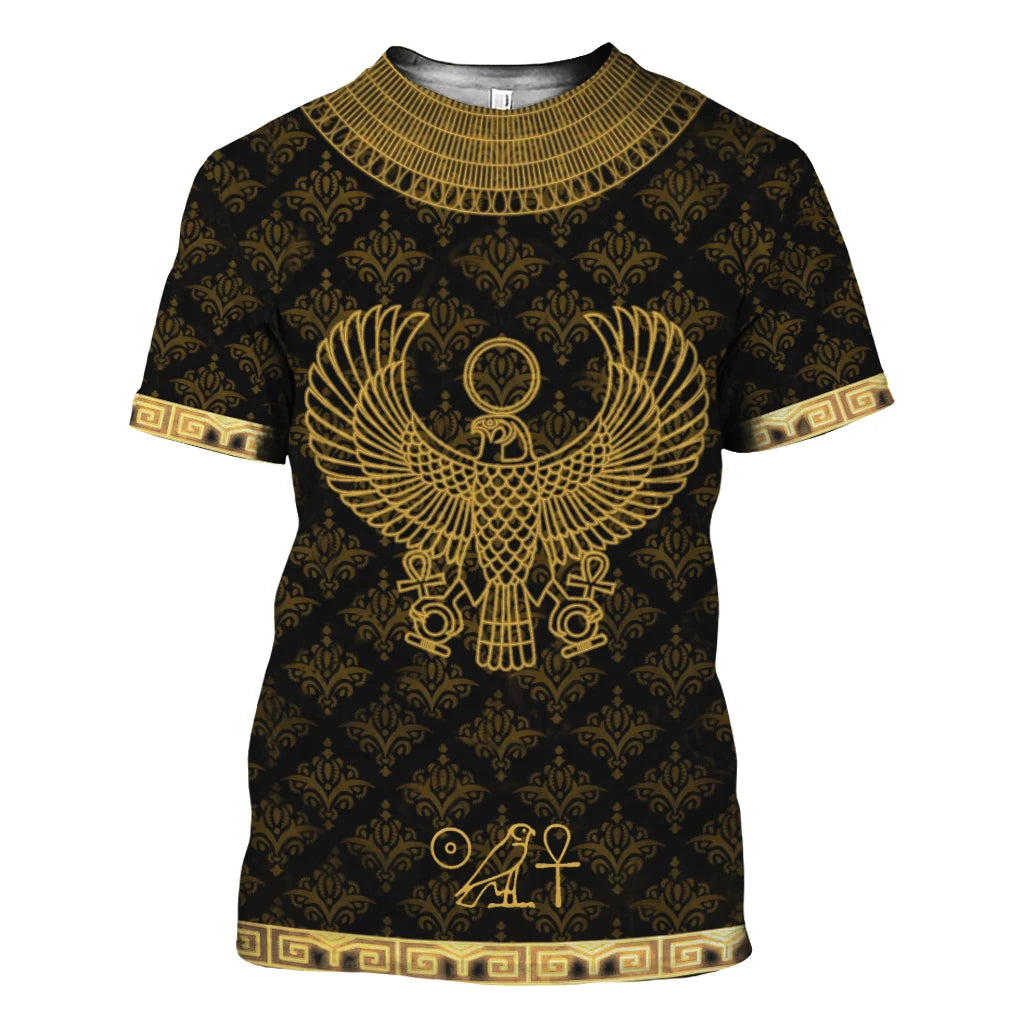 Summer Trend Men's T-shirt Egyptian Eye Horus.