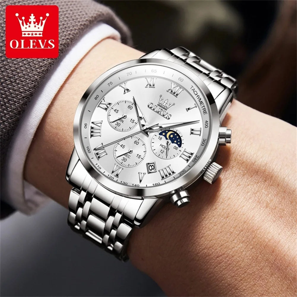 OLEVS Men's Watches Original Fashion Roman Numera.