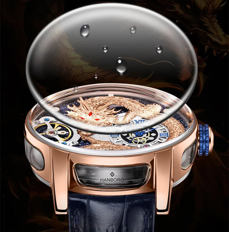 Reloj Hombre Luxury Dragon Mechanical Watches for Men