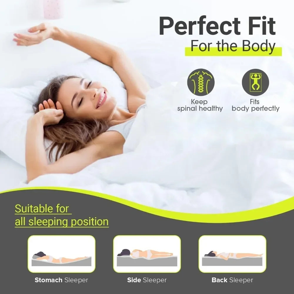 5 Inch Mattress Memory Foam Mattress Gel Mattress Bed-in-a-Box CertiPUR-US Certified for Cooler Sleep Pressure