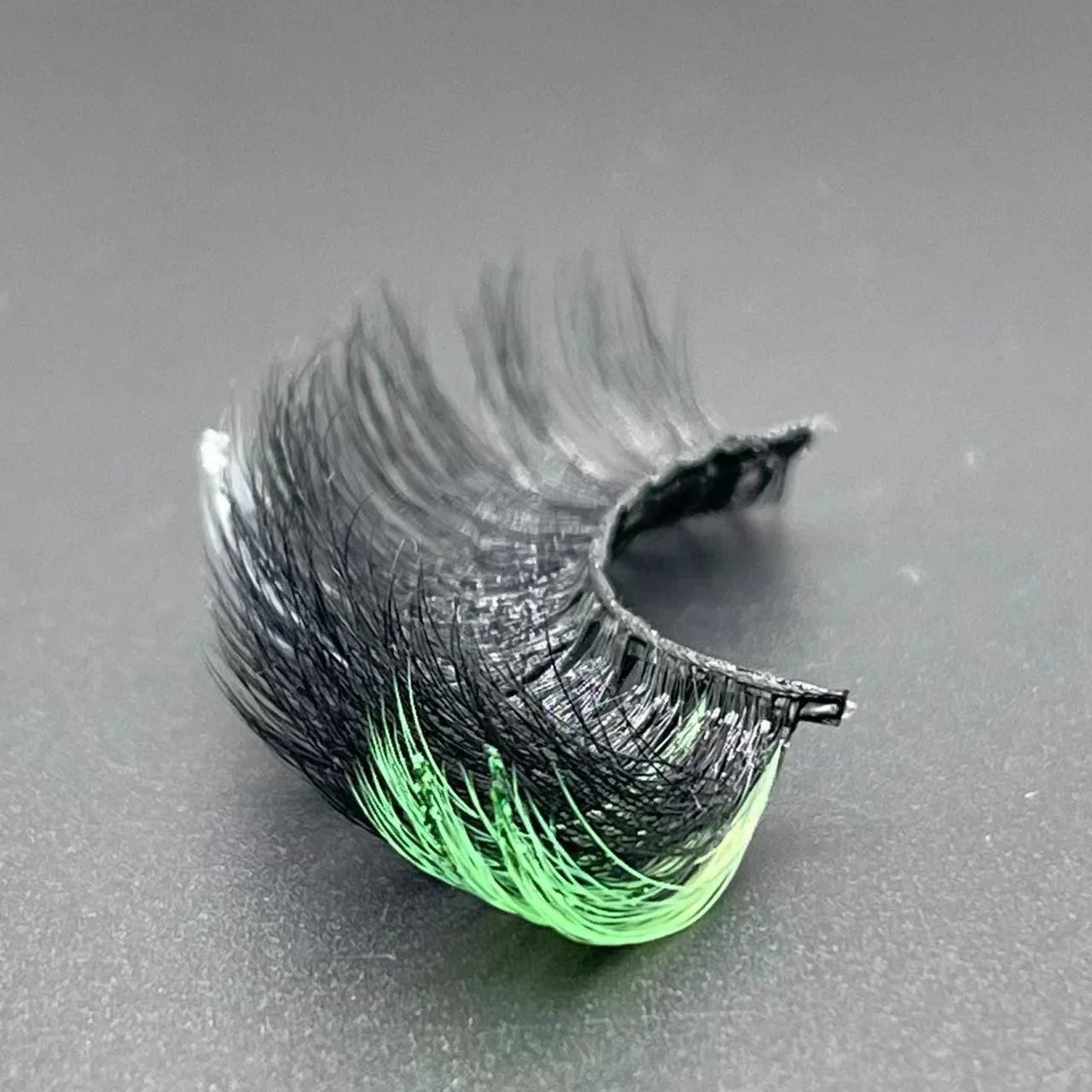 New glitter ombre Colored Lashes 20MM Mink Lashes Wholesale Dramatic Colorful Natural Eyelashes Extension Make up Fake Eyelashes