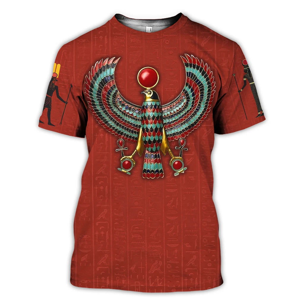 Summer Trend Men's T-shirt Egyptian Eye Horus.