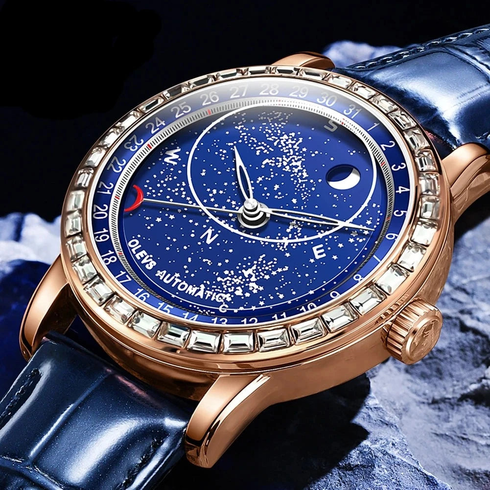 OLEVS Automatic Watch Luxury Mechanical Wristwatch.