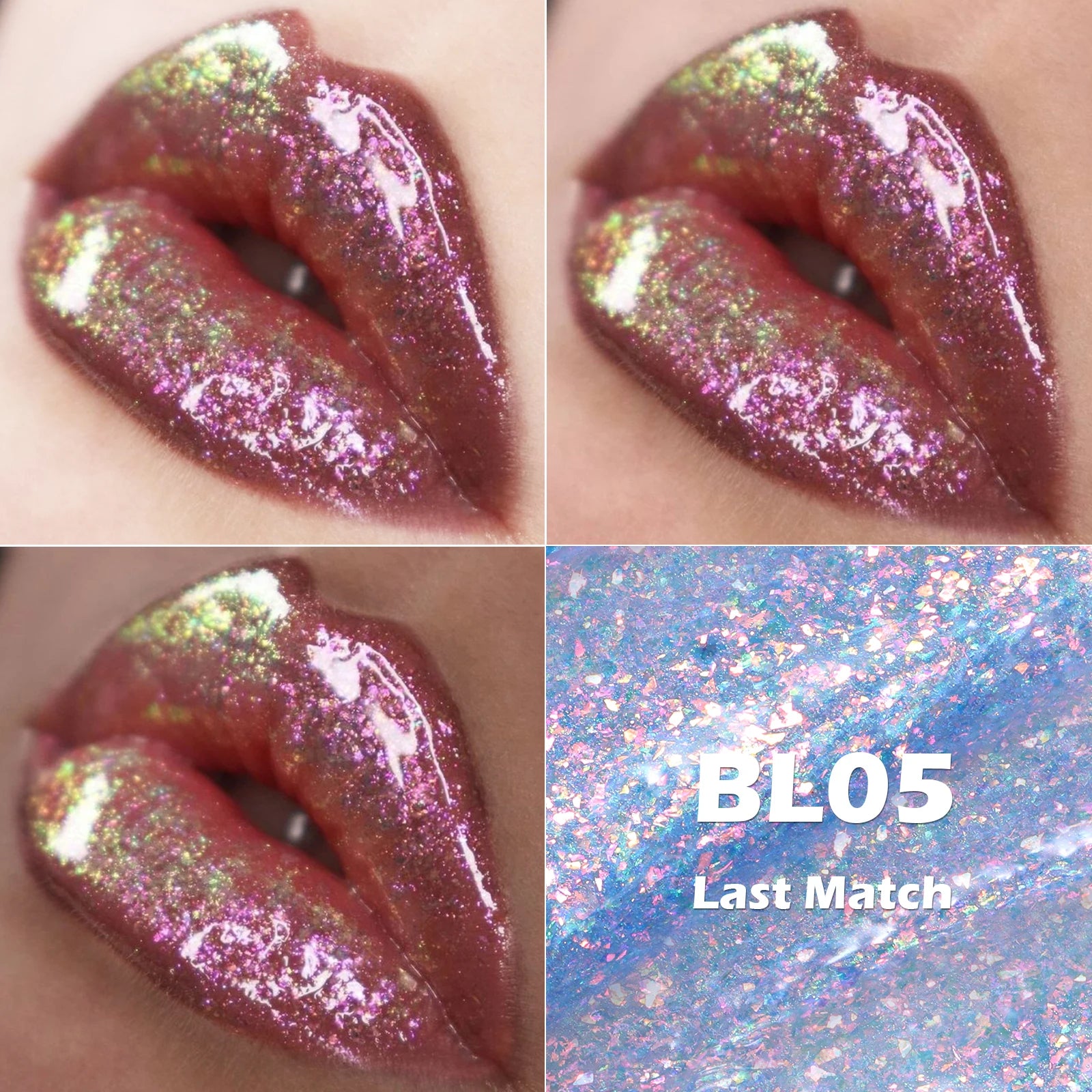 6 Colors Chameleon Glitter Lip Gloss