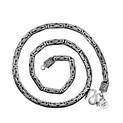 Silver Handcrafted Chain Fashionable Punk Style.