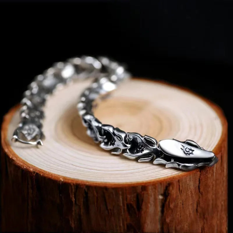 Vintage Silver Bangle For Men Jewelry Fashion