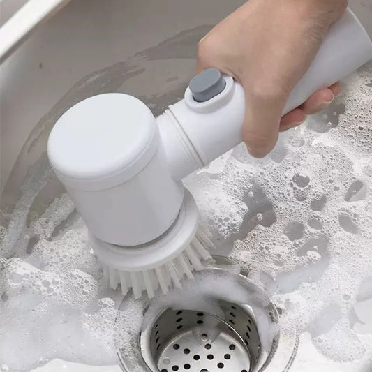 functional Electric Cleaning Brush for Kitchen and Bathroom.