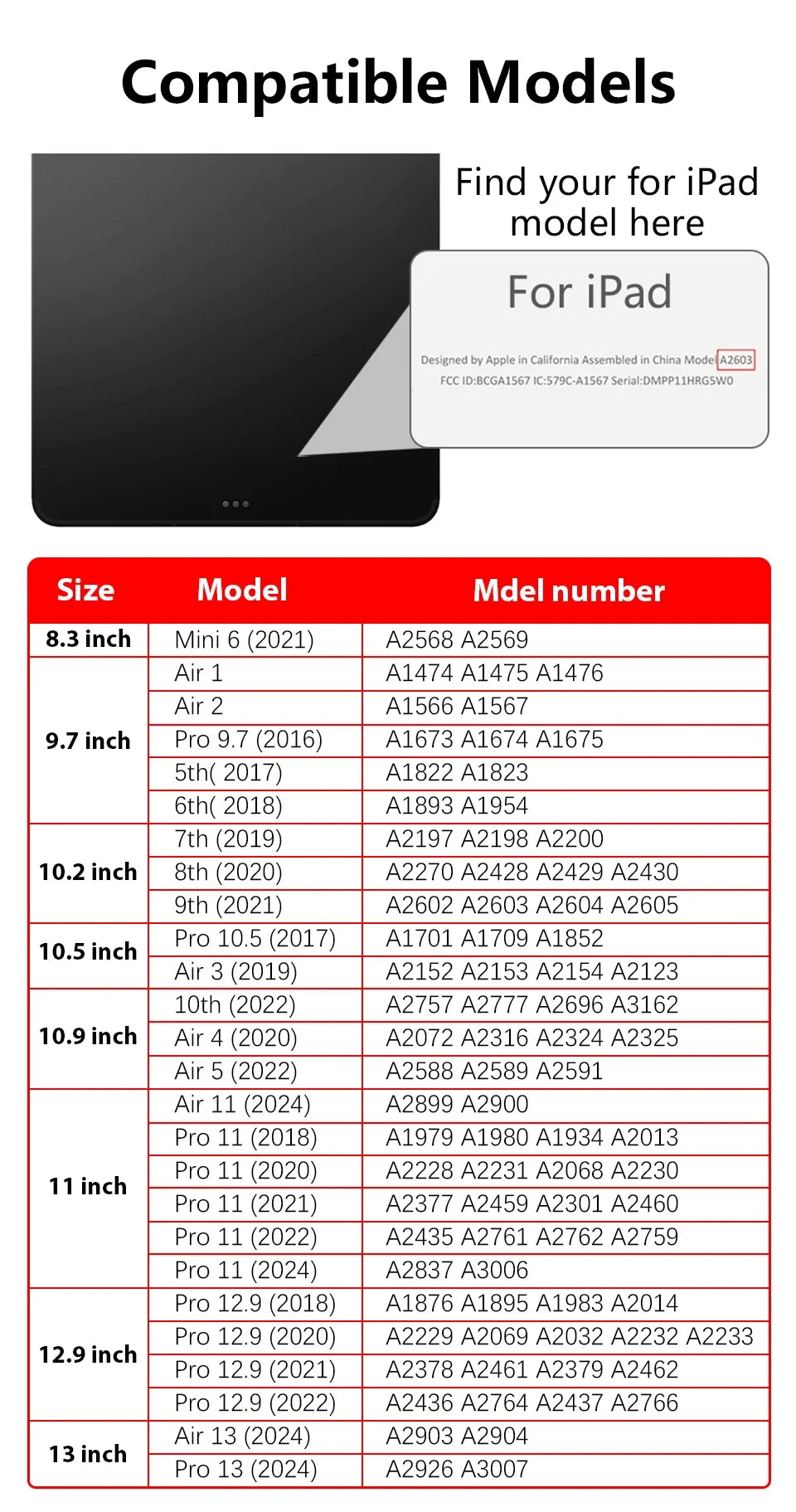 iPad Air 5 2024 Air 6iPad Pro 11 12.9 13