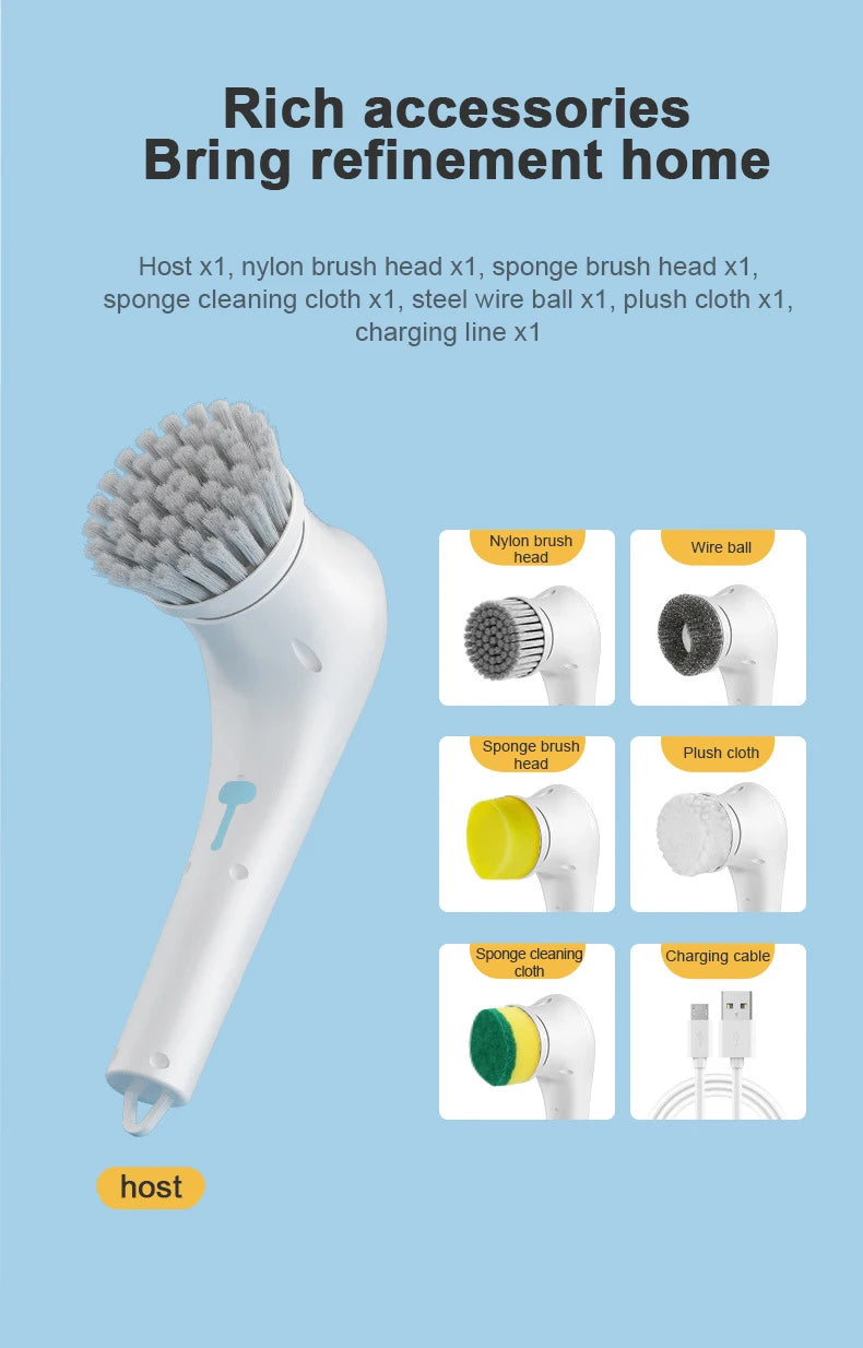 Electric Cleaning Brush Charging Multifunctional.