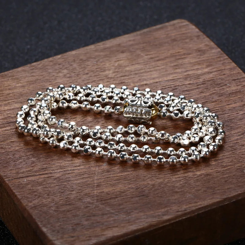 Pure S925 Silver Jewelry Beads Men And Women.