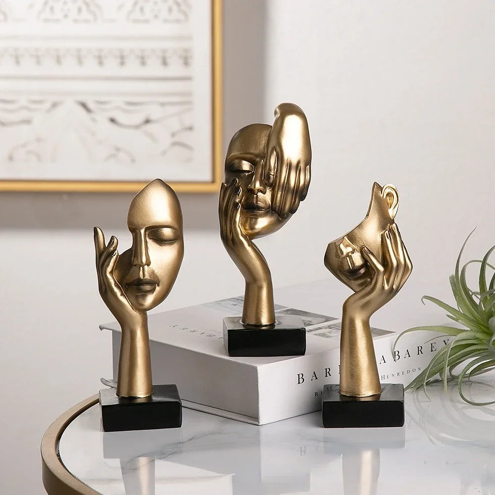 Product Description: Resin Abstract Statue Desktop Ornaments.