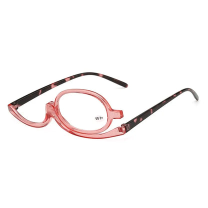 design rotating makeup reading glasses magnifying make