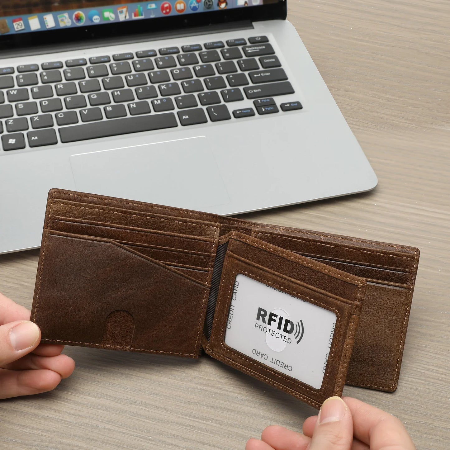 Airtag Wallet For Men Leather Mens.