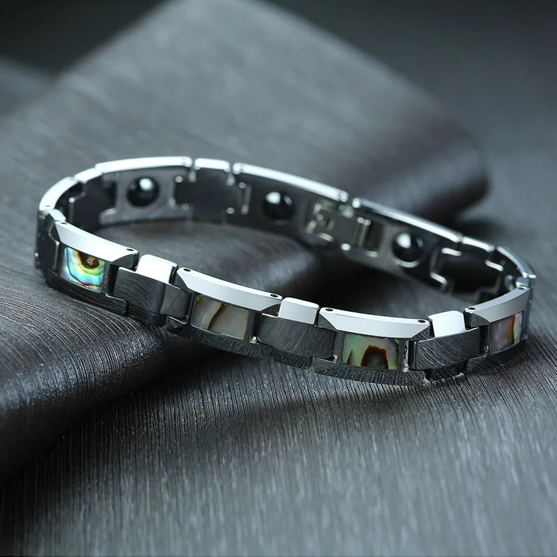 Anti-scrated Tungsten Bracelet Natural Shell.