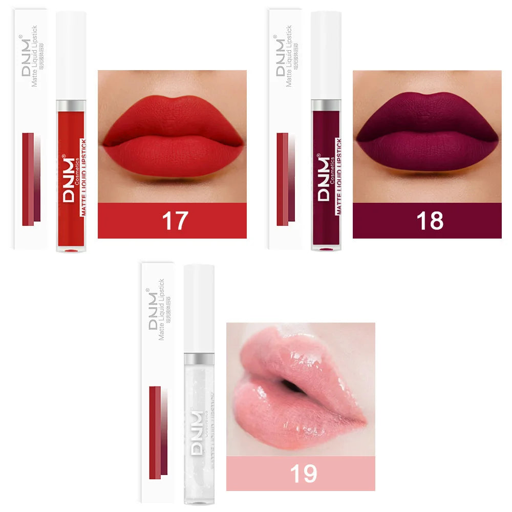 18 Colors Matte Velvet Lip Glaze Waterproof Long-Lasting Not Easy To Fade Lip Gloss Lipstick Waterproof Makeup Cosmetic Tool