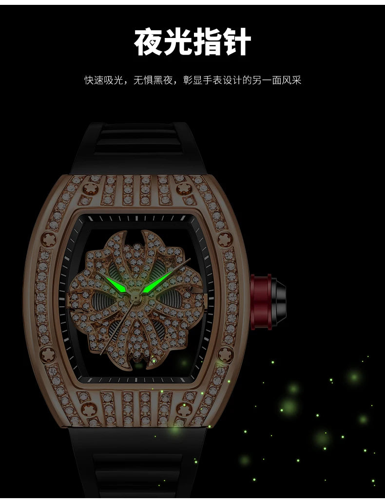 Luxury Diamond Men's Watch Fashion Automatic.