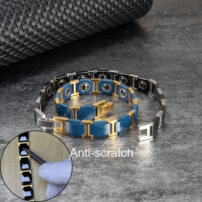 Anti-scratch Ceramic Bracelet for Men Magnetic.